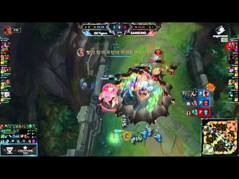 OGN (LCK) Spring 2015 Highlights : Samsung vs GE Tigers (Game 2) | Week 8 Day 1