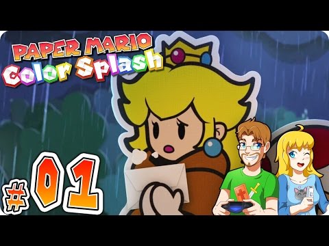 Paper Mario: Color Splash Gameplay Walkthrough Part 1 Spooky Prism Island