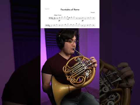 I thought it would be fun to play the bass trombone part from Fountains of Rome on horn (it was)