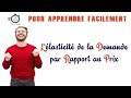 Comprendre et Calculer l'Elasticité de la Demande par rapport au Prix