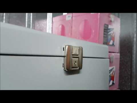 Metal filing box locking