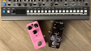 Video thumbnail for Nux UKIYO-E (NCH-4) and Mini SCF (NCH-5) chorus pedals on Synthesizer (featuring the Roland jx-08) by Yuki The Synth Dragon