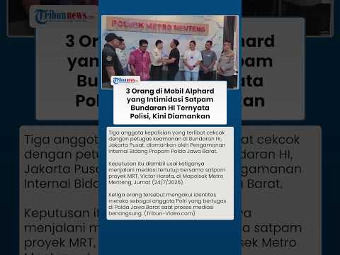 3 Orang di Mobil Alphard yang Intimidasi Satpam Ternyata Anggota Polda Jabar, Kini Diamankan