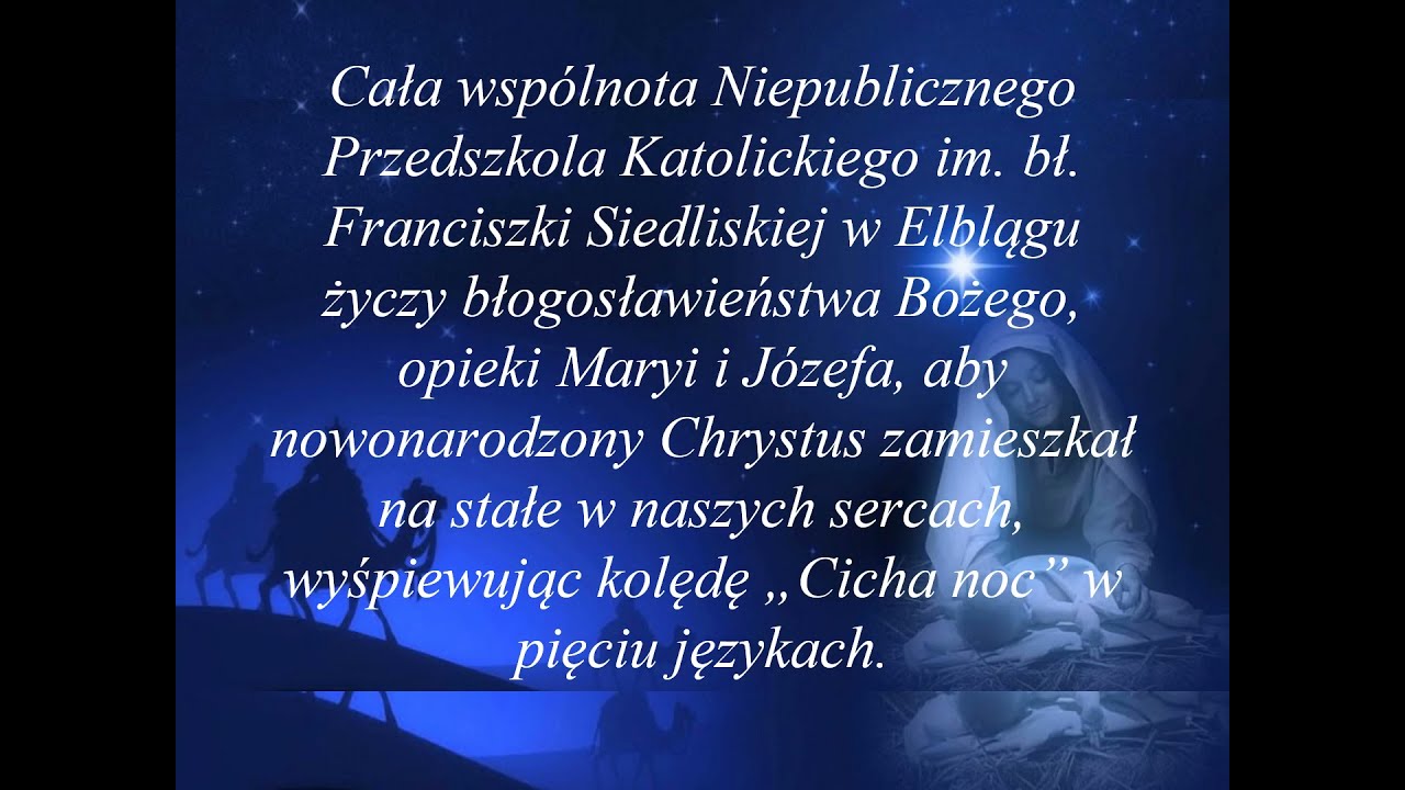 Życzenia Bożonarodzeniowe wraz z jasełkami dla całej Wspólnoty…