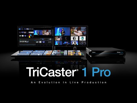 The NewTek TriCaster 1 Pro.  A veritable benchmark in the NEW Age of Ground Breaking Media Effects, streaming  and MORE!