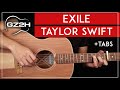 Exile Guitar Tutorial Taylor Swift Bon Iver Guitar Lesson |Easy Chords + TABs|