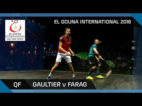 Squash: Gaultier v Farag - El Gouna International 2016 QF Highlights