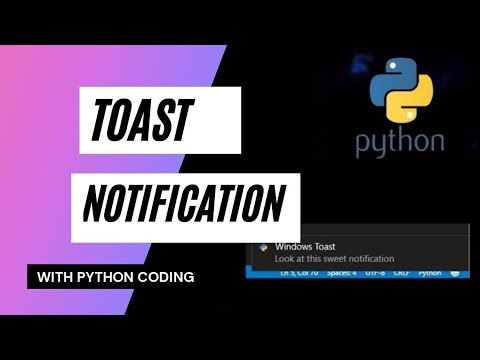 How To Create Toast Notification Using Python Toast Notification Using Python Code With Dhruv
