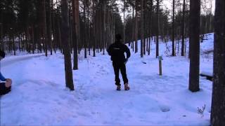 preview picture of video 'Winter Frisbeegolf, Utra Joensuu Part 5'