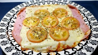 PIZZA NA FRIGIDEIRA | SIMPLES E SABOROSA... lanche rápido.