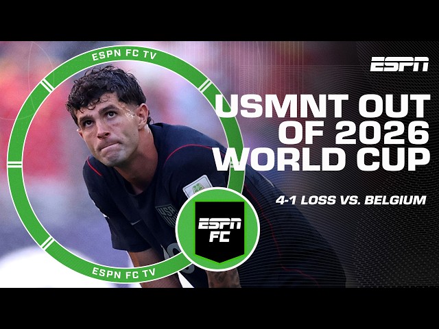 Belgium eliminates USMNT from World Cup 👀 ‘A huge disappointment’ – Klinsmann | ESPN FC