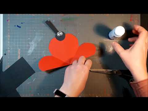 Hjärtkort - nyckelpiga