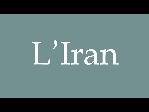 How to Pronounce ''L'Iran'' Correctly in French