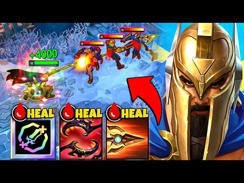 PANTHEON, BUT IT'S ARAM MAYHEM AND I HAVE 100% HEALING ON MY SPEARS! (NEW BROKEN AUGMENT)