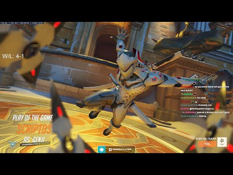 THIS GENJI IS REALLY FAST! NECROS BEST GENJI IN THE WORLD - POTG! OVERWATCH 2 SEASON 2 GAMEPLAY