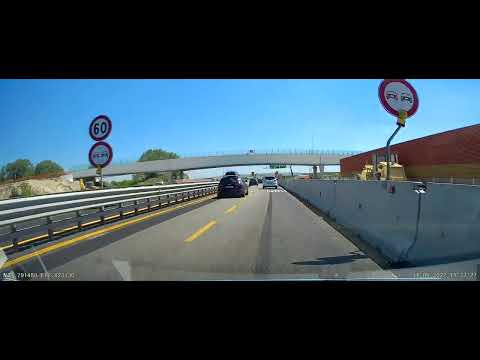Calais to Croatia by Road - Day 6 Video 5 - A4 - San Stino di Livenza to Latisana