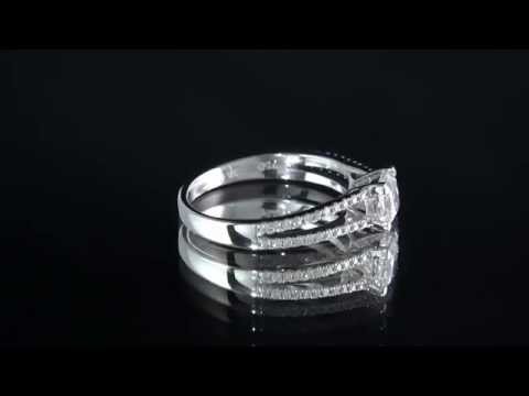 SD016 0.88ct Split Band Diamond Ring