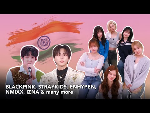 K-pop idols singing and dancing to Indian songs | COMPILATION