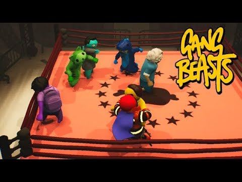GANG BEASTS - Little OLD Lady Needs Help Crossing the Street [MELEE] - Xbox One Video
