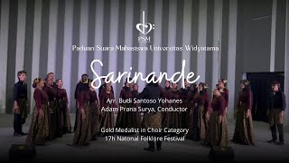 Download lagu Sarinande - Utama Choir (Arr. Budi Susanto Yohanes) | 17th National Folklore Festival 2023 mp3