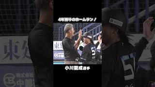 小川龍成、4年振りのホームラン！#chibalotte #BSW