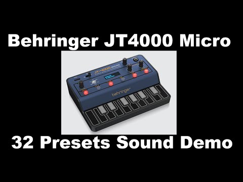 Behringer JT4000 Sound Demo of all 32 Presets