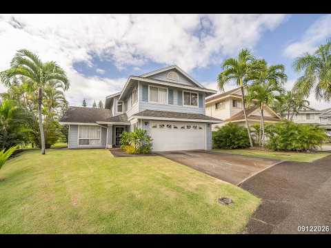 FULLY FURNISHED 4BR/2.5BA/2-CAR GARAGE/GOLF COURSE LOCATION IN WAIKELE property video