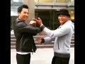 Donnie Yen And Tony Jaa Doing Wing Chun Chi Sao Training