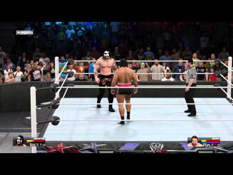 WWE 2K15 NXT championship defense in my career Rusev vs "Death"The Monster