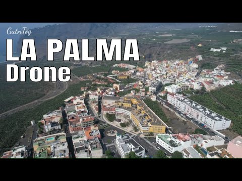 La Palma Drone: Tazacorte, 5 km from lava delta flows Air 2S 4K