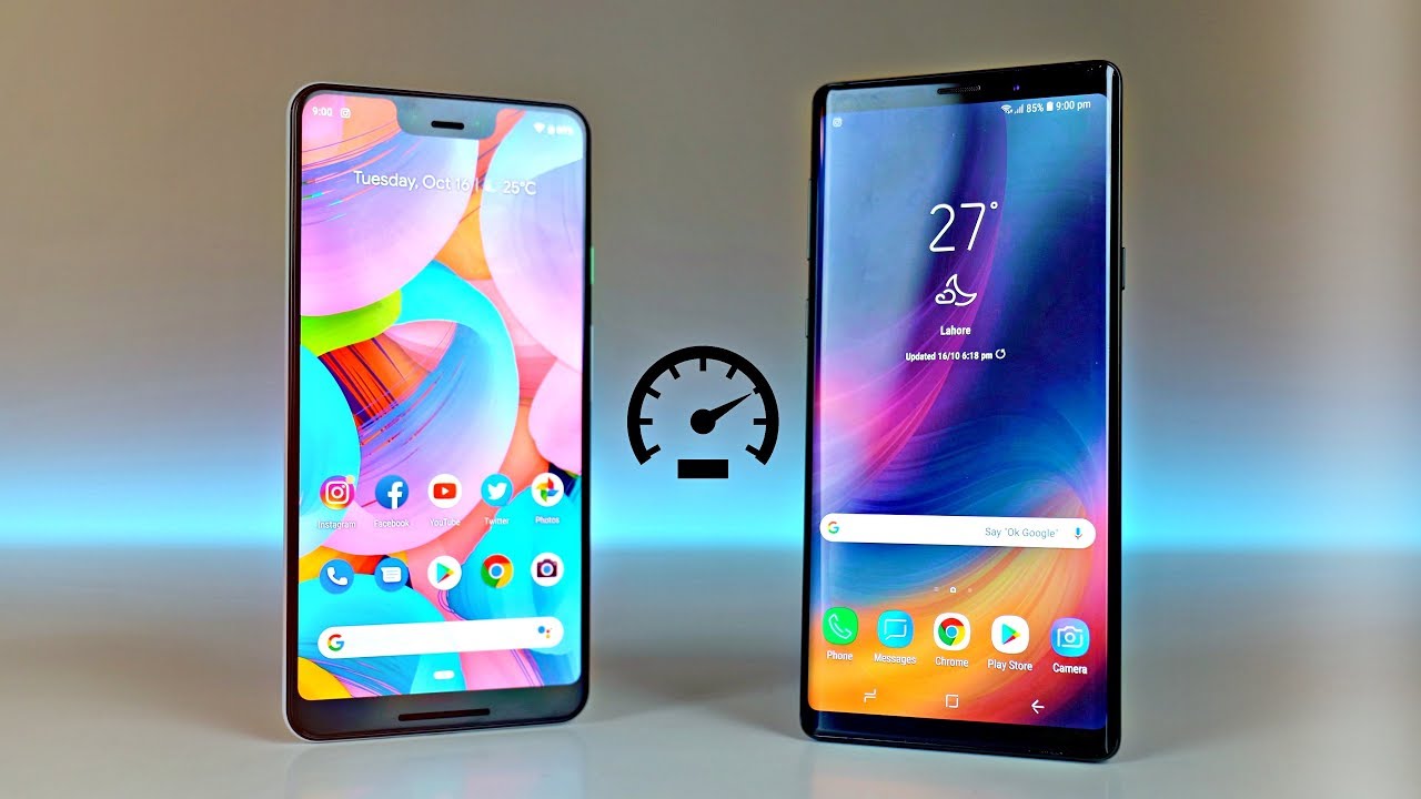 Pixel 3 XL vs Samsung Galaxy Note 9 - Speed Test! Is 4GB RAM Enough?