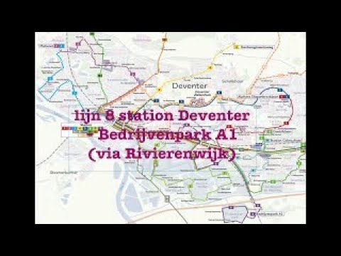 Lijn 8 Deventer station - Bedrijvenpark A1 (via Rivierenwijk)