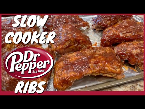 Slow Cooker Dr Pepper Ribs - Easy CROCKPOT Dr Pepper...