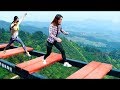 Scary Glass bridge in china | Try Not To Laugh | Comedy Video | Part 3