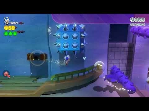 Super Mario 3D World (Switch) 11-7 Itemless Speedrun - Time: 60 (TWR)