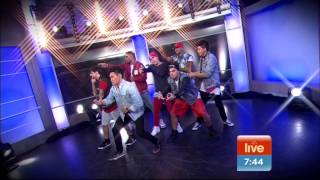 Justice Crew perform &#39;Everybody&#39; live  on sunrise