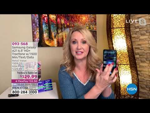 Samsung Galaxy A21 6.5" HD+ Tracfone with 1500 Min/Text/...