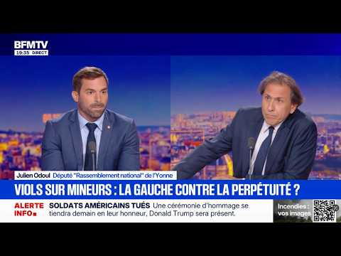 Prison à perpétuité & voile islamiste : JULIEN ODOUL est EN DUEL face à JÉRÔME GUEDJ sur BFMTV !