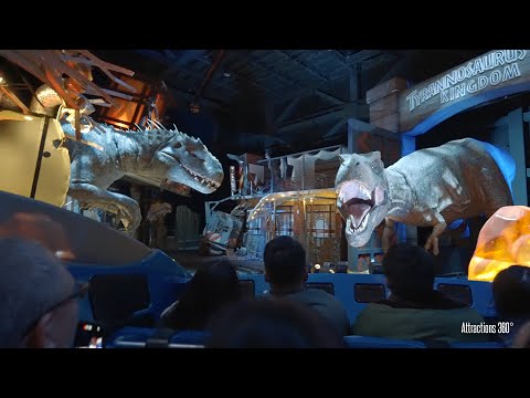 INTENSE Jurassic World Dark Ride in the World! Best Dark Ride Ever!  Universal Studios 2024