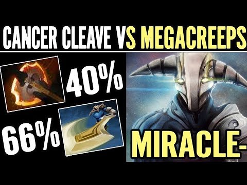 Miracle Can't Hold Megacreep Sven + Battle Fury Gameplay Dota 2