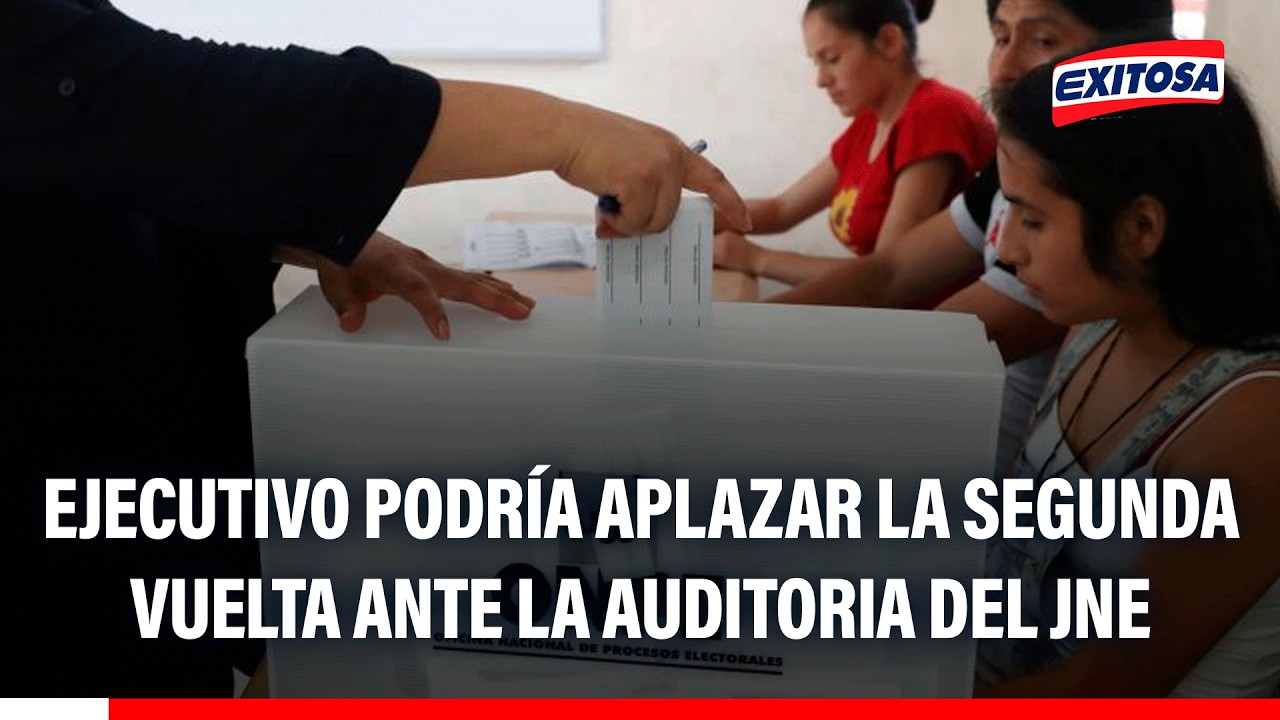 🔴🔵 Ejecutivo podría aplazar la segunda vuelta ante la auditoria del JNE, según experto