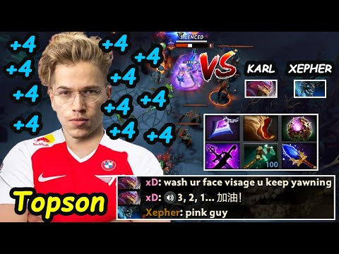 Topson vs Karl - T1 MIDLANE BATTLE Dota 2 7.32c Pro Gameplay