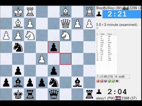 Blitzgame #163: IM StepByStep vs FM alexy1 - Live Commentary