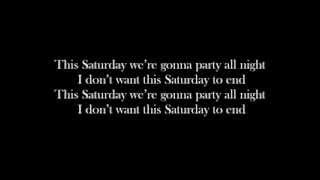 Rebecca Black and Dave Days - Saturday Lyrics
