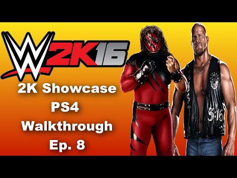 Stone Cold Vs. Kane WWE Championship (WWE 2K16 Austin 3:16 Showcase PS4 Walkthrough) Ep. 8