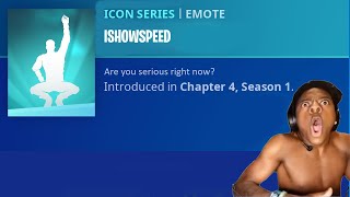 IShowSpeed Reacts To His Fortnite Emote! 🤩