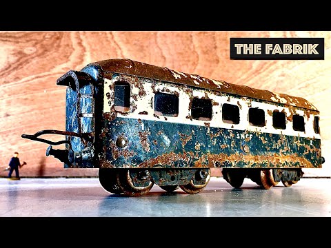 1945s Railway car - JEP - abandoned model train - restoration