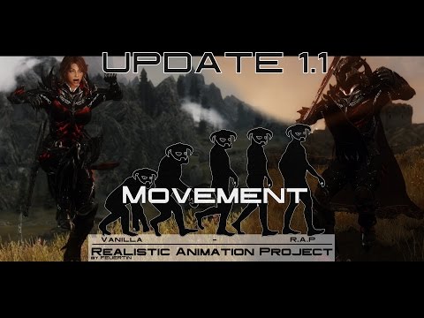 Realistic Animation Project - Movement Update 1.1 - Skyrim Mods [4K]