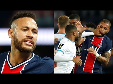 BRAWL Footage: 5 PSG & Marseille Players Sent Off Including Neymar