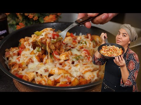 Mexican CHICKEN ALAMBRE with potatoes